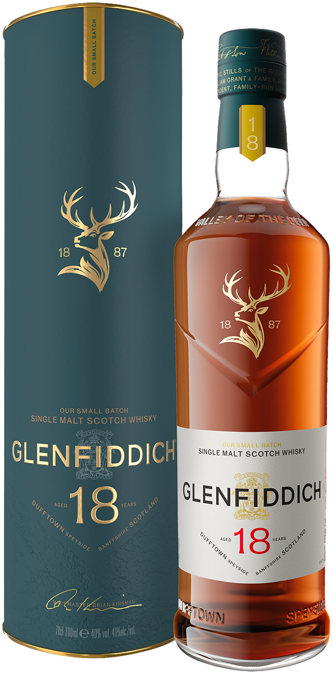 Glenfiddich 18 Year Old Single Malt Scotch Whisky 700ml – Bottle Stop