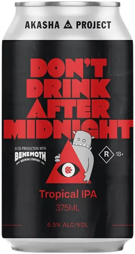 Buy Akasha Brewing Don't Drink After Midnight Tropical IPA 375ml Online at Bottle Stop