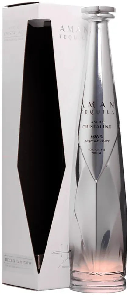 Buy Aman Tequila Anejo Cristalino 700ml Online at Bottle Stop