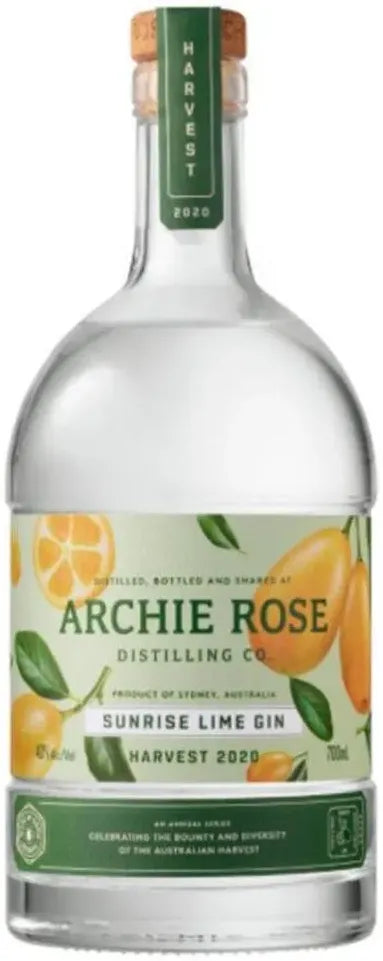 Buy Archie Rose Distilling Co. Harvest 2020 Sunrise Lime Gin 700ml Online at Bottle Stop