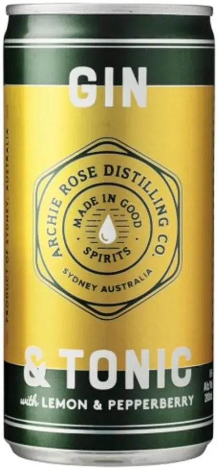 Buy Archie Rose Gin & Tonic with Lemon & Pepperberry 200ml Online at Bottle Stop