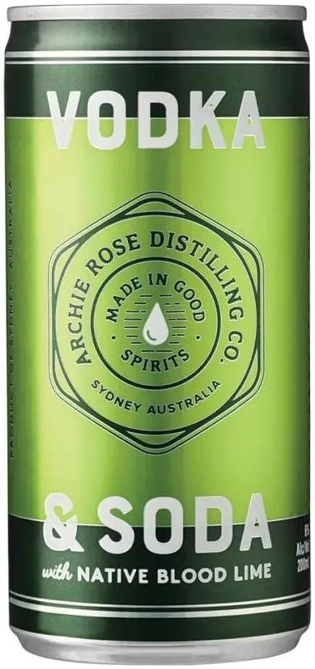Buy Archie Rose Vodka Soda & Native Blood Lime 200ml Online at Bottle Stop