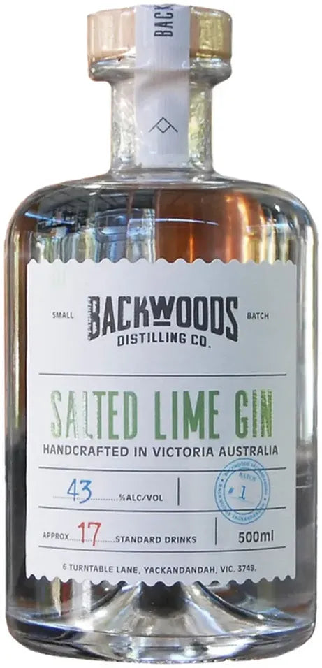 Buy Backwoods Salted Lime Gin 500ml Online at Bottle Stop