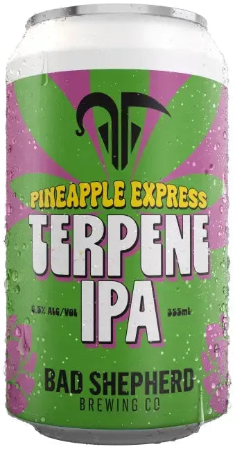 Buy Bad Shepherd Brewing Co Pineapple Express Terpene IPA 355ml Online at Bottle Stop