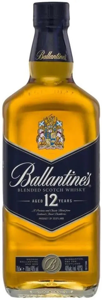 Buy Ballantines 12 Year Old Blue Label Blended Scotch Whisky 700ml Online at Bottle Stop