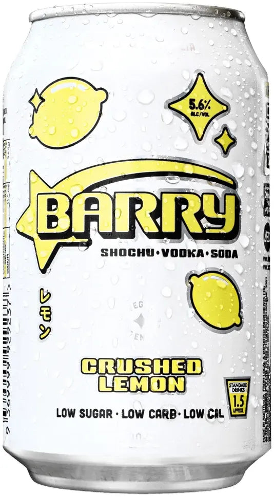 Buy Barry Crushed Lemon 330ml Online at Bottle Stop