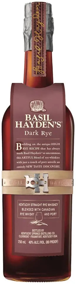 Buy Basil Hayden Dark Rye Whiskey 750ml Online at Bottle Stop