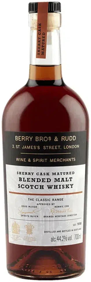 Buy Berry Bros. & Rudd Sherry Cask Blended Malt Scotch Whisky 700ml Online at Bottle Stop