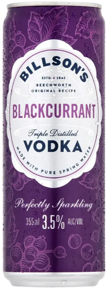 Buy Billson's Vodka & Blackcurrant 355ml Online at Bottle Stop