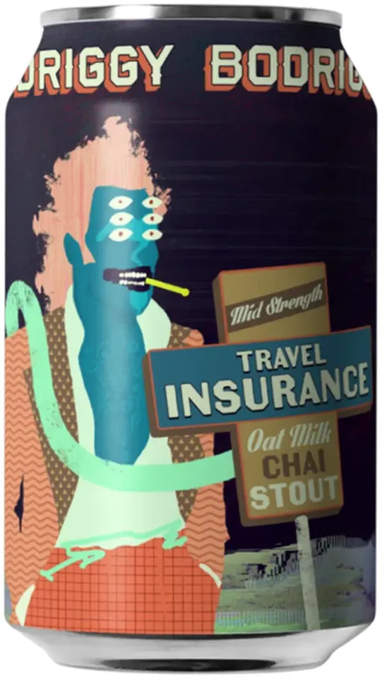 Buy Bodriggy Travel Insurance Oat Chai Stout 355ml Online at Bottle Stop