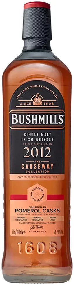 Buy Bushmills Causeway Pomerol Single Malt Irish Whisky 2012 700ml Online at Bottle Stop