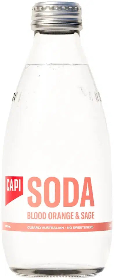 Buy CAPI Soda + Blood Orange And Sage 250ml Online at Bottle Stop