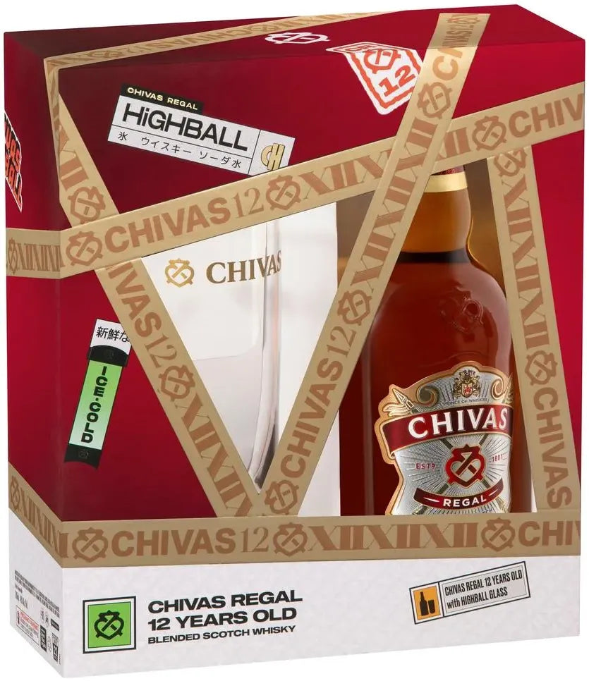 Buy Chivas Regal 12 Year Old Tumbler Giftpack 700ml Online at Bottle Stop