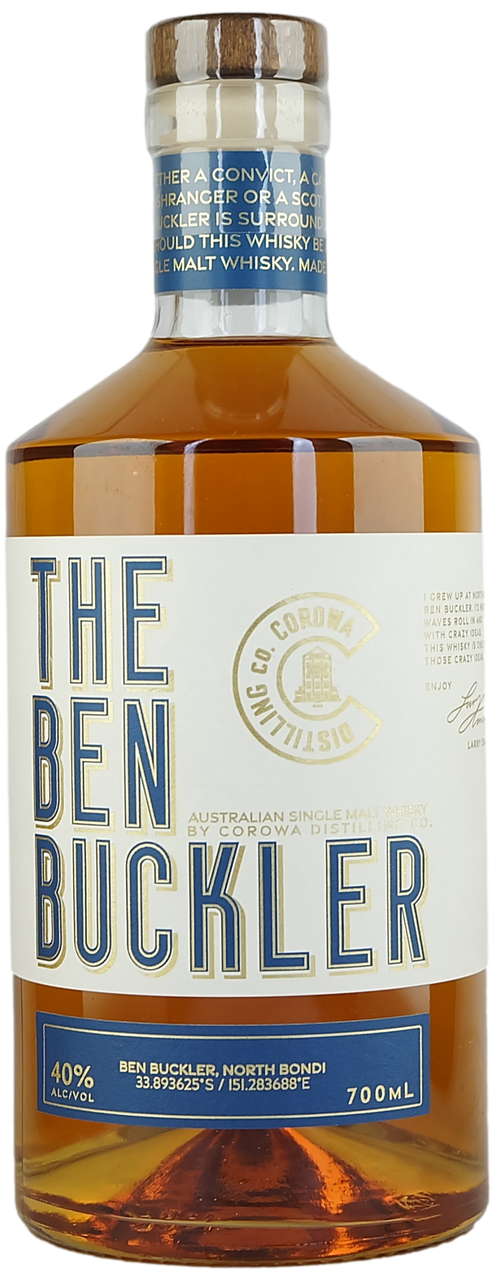 Buy Corowa Distilling Co. The Ben Buckler Single Malt Whisky 700ml Online at Bottle Stop