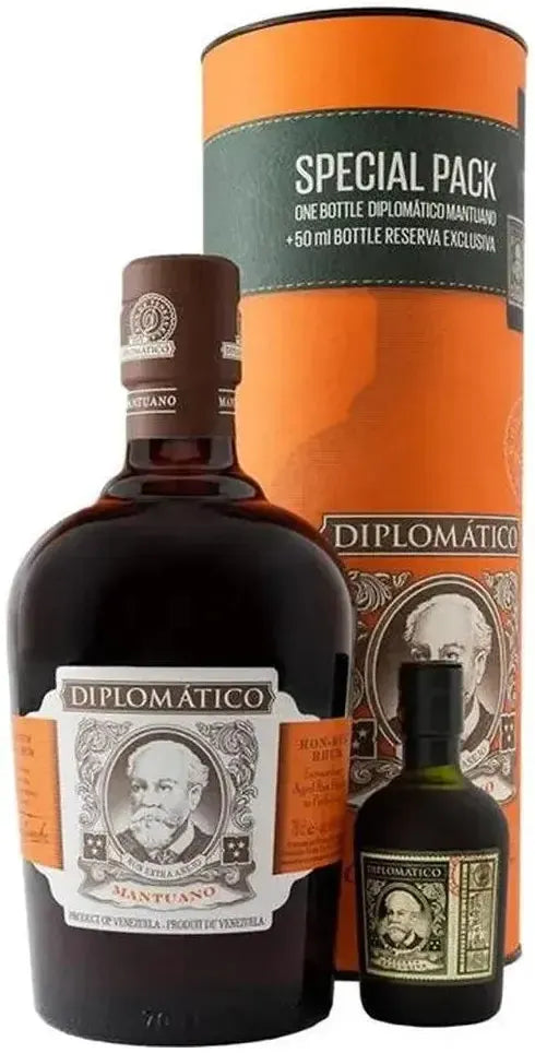 Buy Diplomatico Mantuano Rum Tall Canister Gift Set 700ml Online at Bottle Stop
