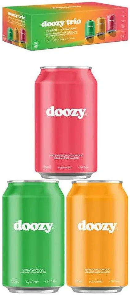 Buy Doozy Trio Mixed Seltzer 330ml Online at Bottle Stop