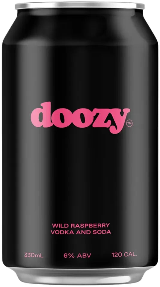 Buy Doozy Wild Raspberry Vodka & Soda 30 Pack Cans 330ml Online at Bottle Stop