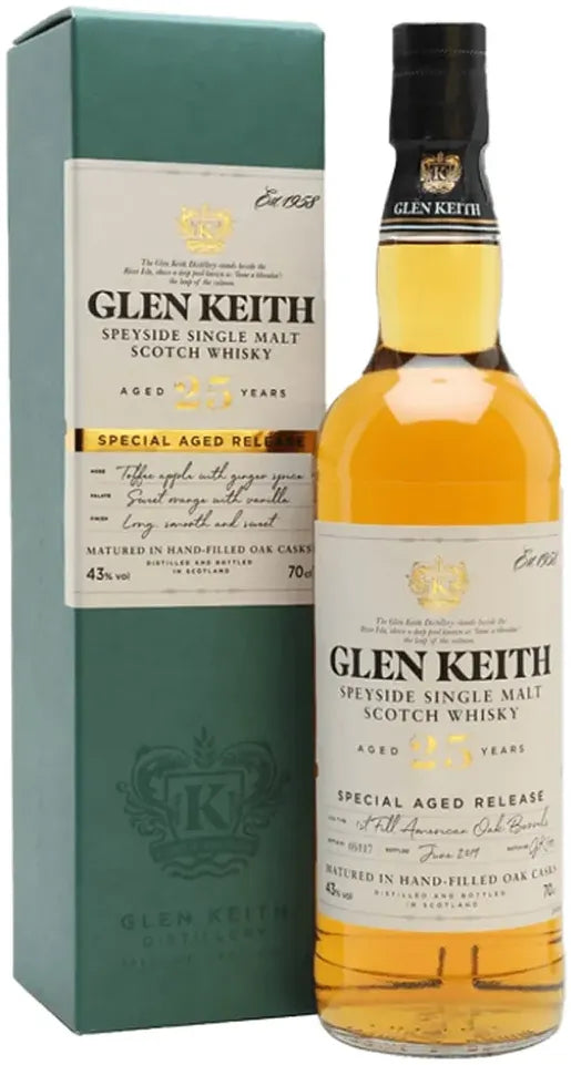 Buy Glen Keith 25 Year Old 700ml Online at Bottle Stop