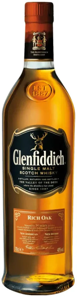 Buy Glenfiddich 14 Year Old Rich Oak Malt Scotch Whisky 700ml Online at Bottle Stop