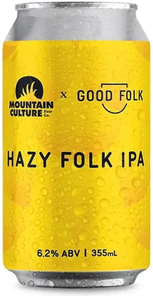 Buy Good Folk X Mount Culture Hazy Folk IPA 355ml Online at Bottle Stop