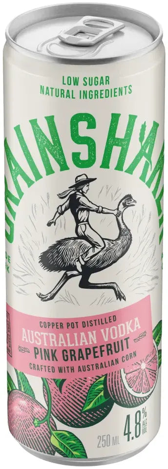Buy Grainshaker Pink Grapefruit Vodka 4.8% 250ml Online at Bottle Stop