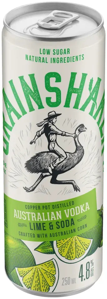 Buy Grainshaker Vodka Lime & Soda 4.8% 250ml Online at Bottle Stop