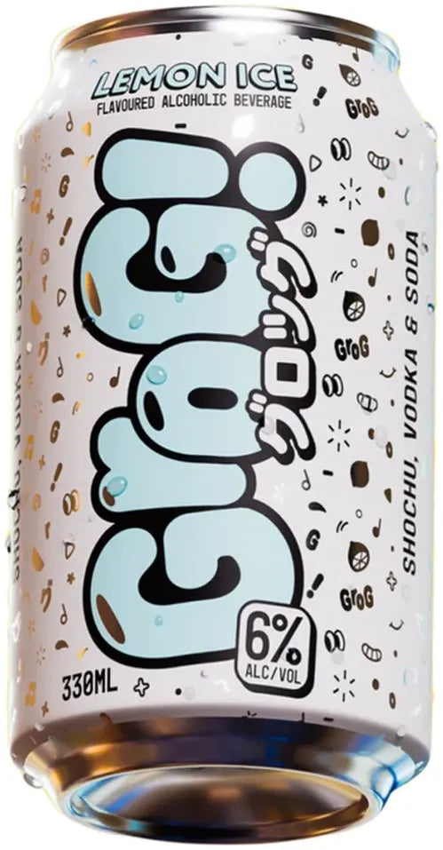 Buy Grog Lemon Ice 330ml Online at Bottle Stop