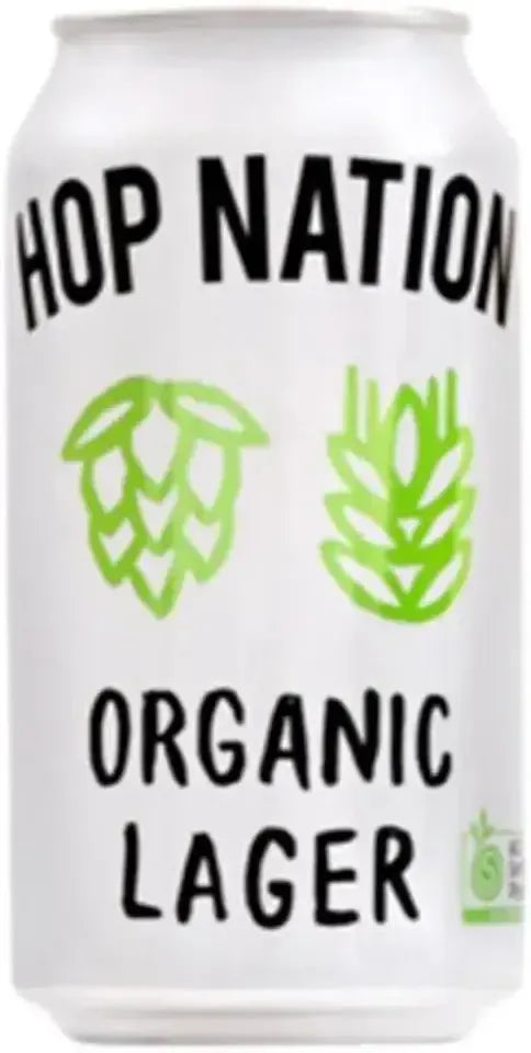 Buy Hop Nation Brewing Co. Organic Lager 375ml Online at Bottle Stop