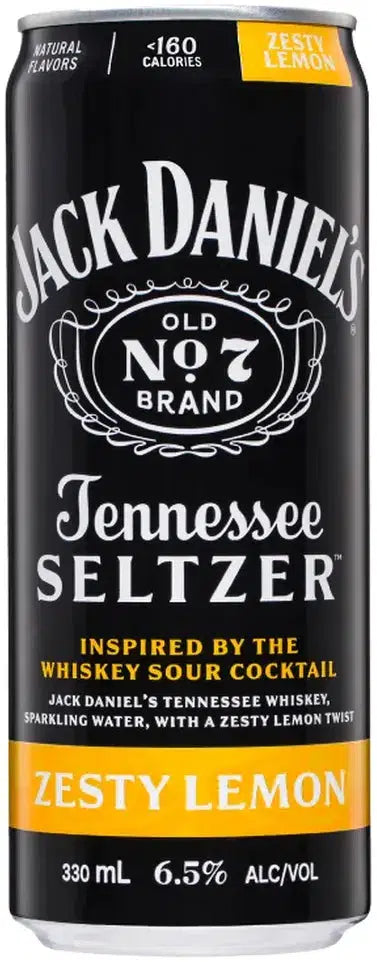 Buy Jack Daniel's Zesty Lemon Seltzer 330ml Online at Bottle Stop