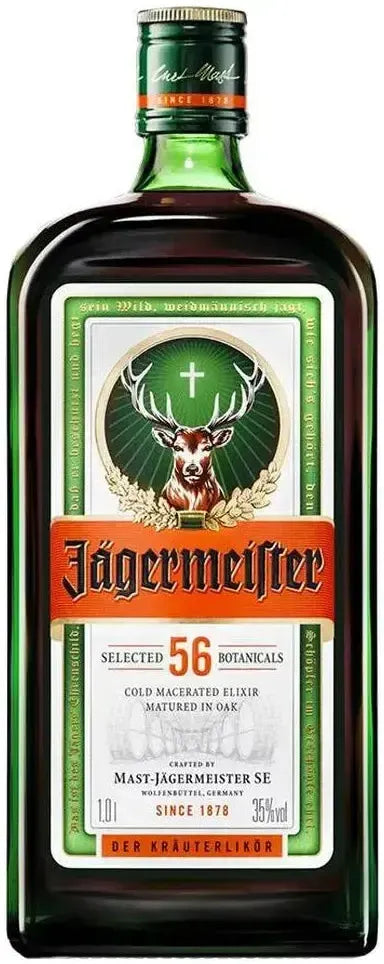 Buy Jagermeister Herbal Liqueur & Black Gift Tin 1L Online at Bottle Stop