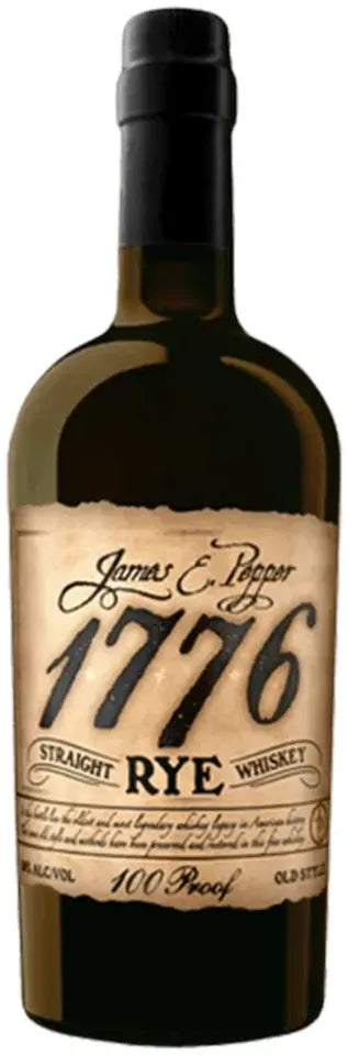 Buy James E Pepper 1776 100 Proof Straight Rye Whiskey 750ml Online at Bottle Stop