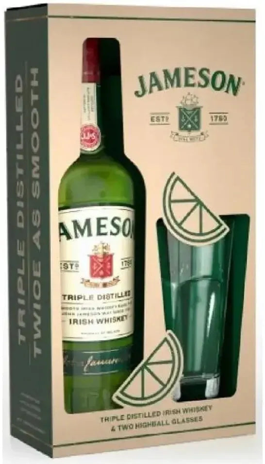 Buy Jameson Irish Whiskey Twin Highball Glass Gift Pack 700ml Online at Bottle Stop