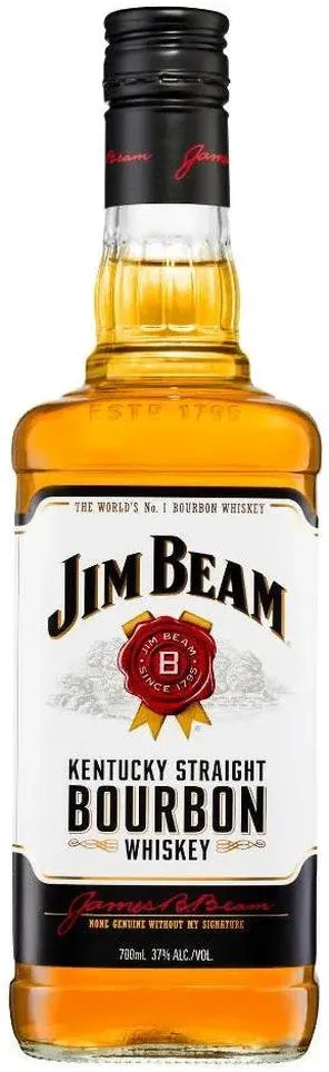 Jim Beam White Label Kentucky Straight Bourbon Whiskey 700ml