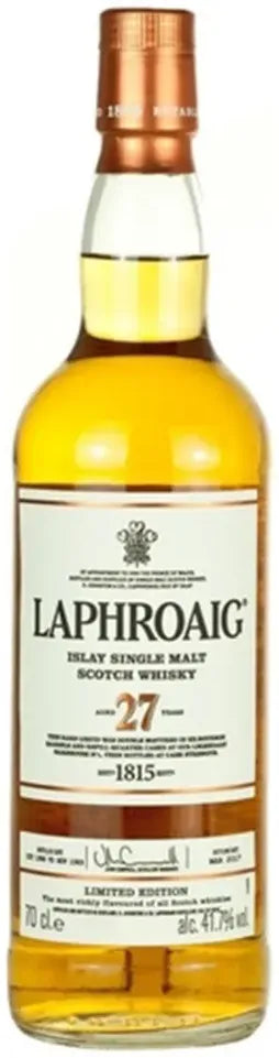 Buy Laphroaig 27 Year Old Cask Strength Malt Scotch Whisky 700ml Online at Bottle Stop