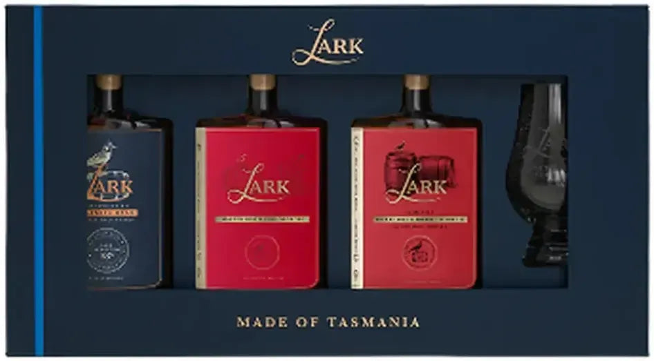 Buy Lark Distillery Big Hitters FlightCask Strength + Sherry Sherry Ii + Master Distillers Oloroso 3X100ml + Glass Gift Pack Online at Bottle Stop