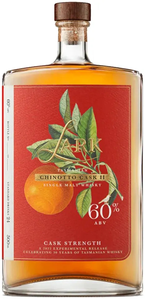Buy Lark Distillery Chinotto Cask II Cask Strength 500ml Online at Bottle Stop