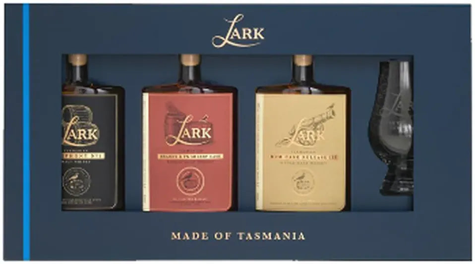 Buy Lark Distillery Flight Gift Pack With Glencairn 3X100ml 100ml Online at Bottle Stop