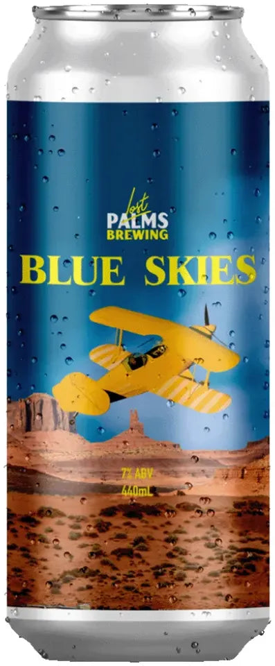 Buy Lost Palms Brewing Co. Blue Skies Oat Cream IPA 440ml Online at Bottle Stop