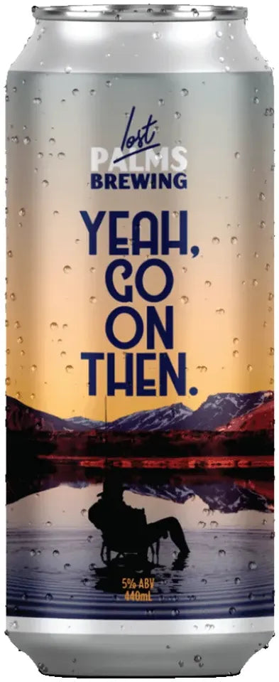 Buy Lost Palms Brewing Co. Yeah On The Go On Then Japanese Rice Lager 440ml Online at Bottle Stop