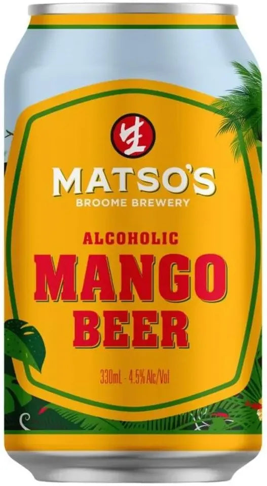 Buy Matso's Broome Brewery Mango Beer Cans 330ml Online at Bottle Stop