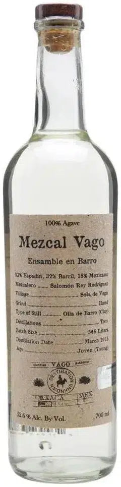 Buy Mezcal Vago Ensamble En Barro 700ml Online at Bottle Stop