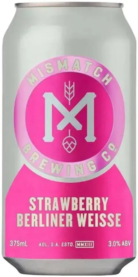 Buy Mismatch Brewing Strawberry Berliner Weisse 375ml Online at Bottle Stop