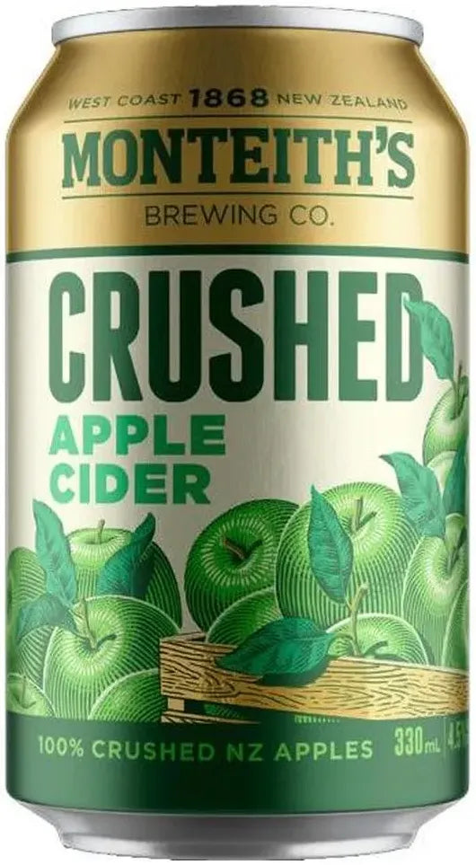 Buy Monteith's Crushed Apple Cider Cans 330ml Online at Bottle Stop