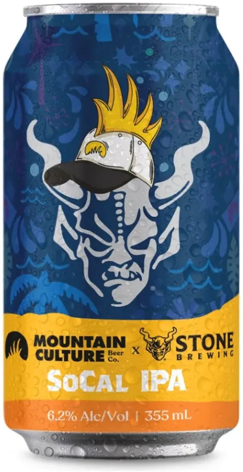 Buy Mountain Culture Beer Co Socal IPA (Stone Brewing Collab) 355ml Online at Bottle Stop