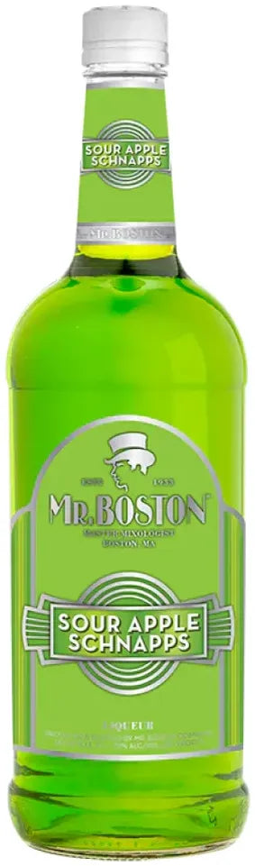 Buy Mr Boston Sour Apple Schnapps 1L Online at Bottle Stop