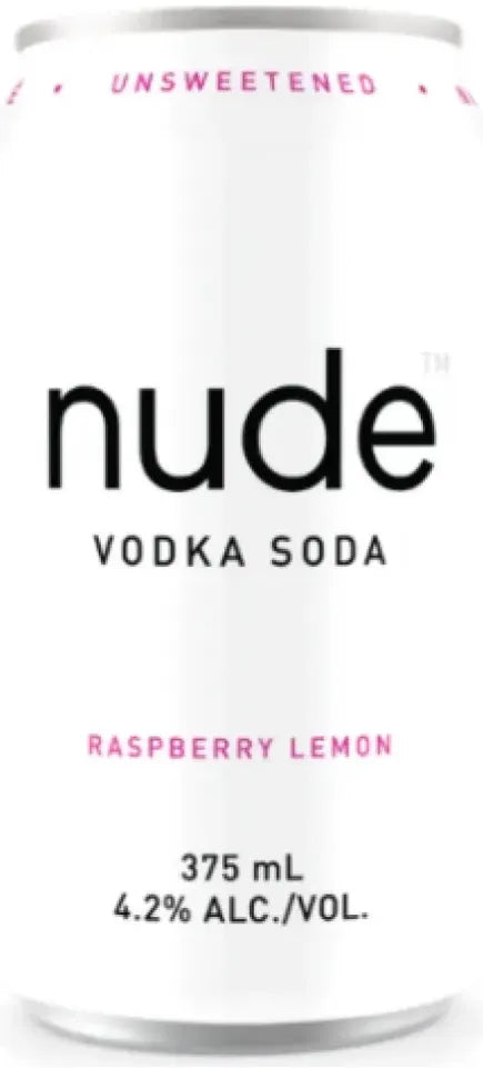 Buy Nude Vodka Soda Raspberry Lemon Seltzer 375ml Online at Bottle Stop