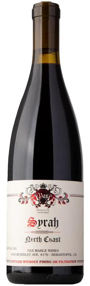 Buy Pax Wines North Coast Syrah 2022 750ml Online at Bottle Stop