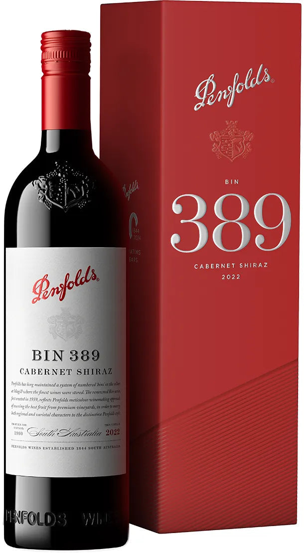 Buy Penfolds Bin 389 Cabernet Shiraz 2022 Gift Box 750ml Online at Bottle Stop