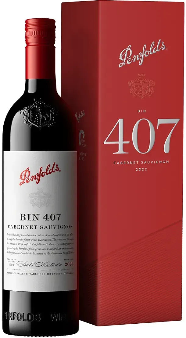 Buy Penfolds Bin 407 Cabernet Sauvignon 2022 Gift Box 750ml Online at Bottle Stop