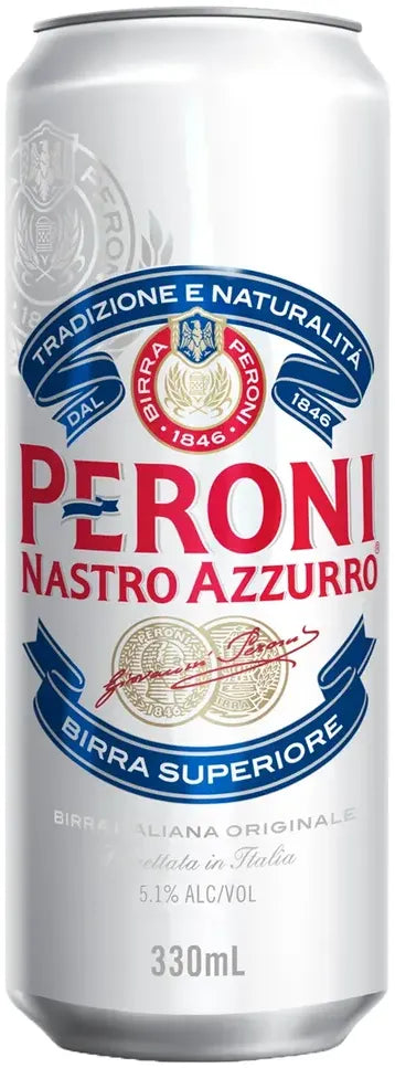 Buy Peroni Nastro Azzurro Can 5.1% 330ml Online at Bottle Stop